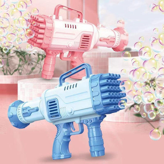 32 Holes Bazooka Bubble Machine Electric Children's Toy Gatling Bubble Gun